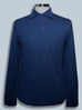 Long Sleeve Polo with PURPLE Buttons.